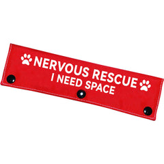 Advivio Nervous Rescue: languette de laisse rouge visible des deux cotes pour balades.