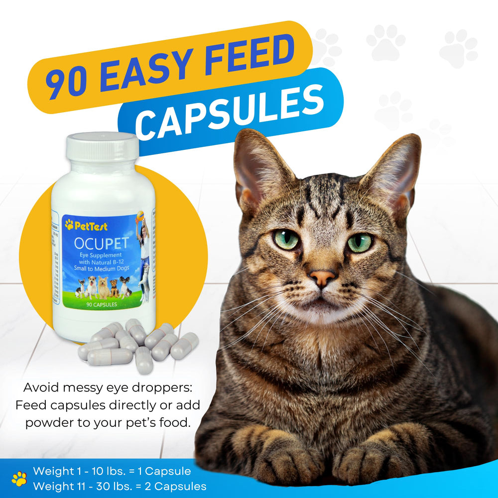 Advocate Pettest Ocupet, ingrédients-naturels: antioxydants essentiels pour les yeux.