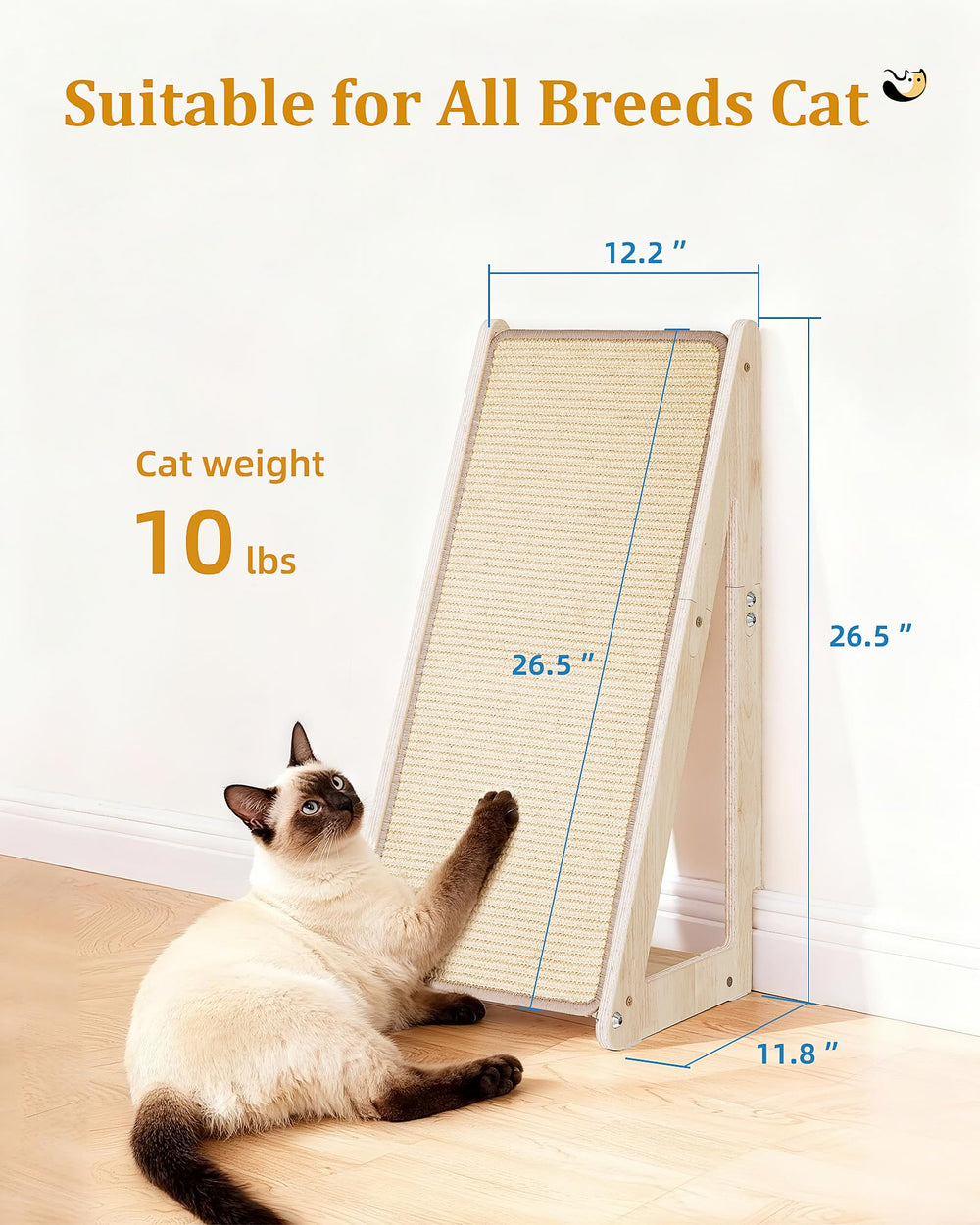Aechonow griffoir sisal durable et facile à nettoyer.