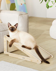 Aechonow poste griffage vertical bois robuste pour chats adultes.