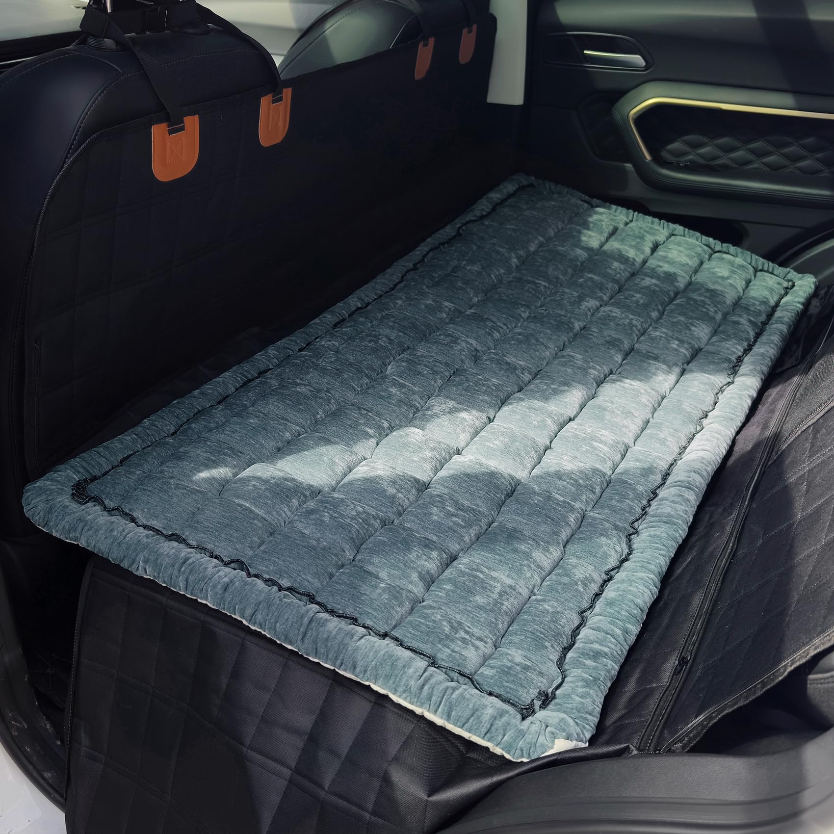 AEEISHOMEREFORM tapis-chien-arriere-bleu: confort du chien et protection du siège