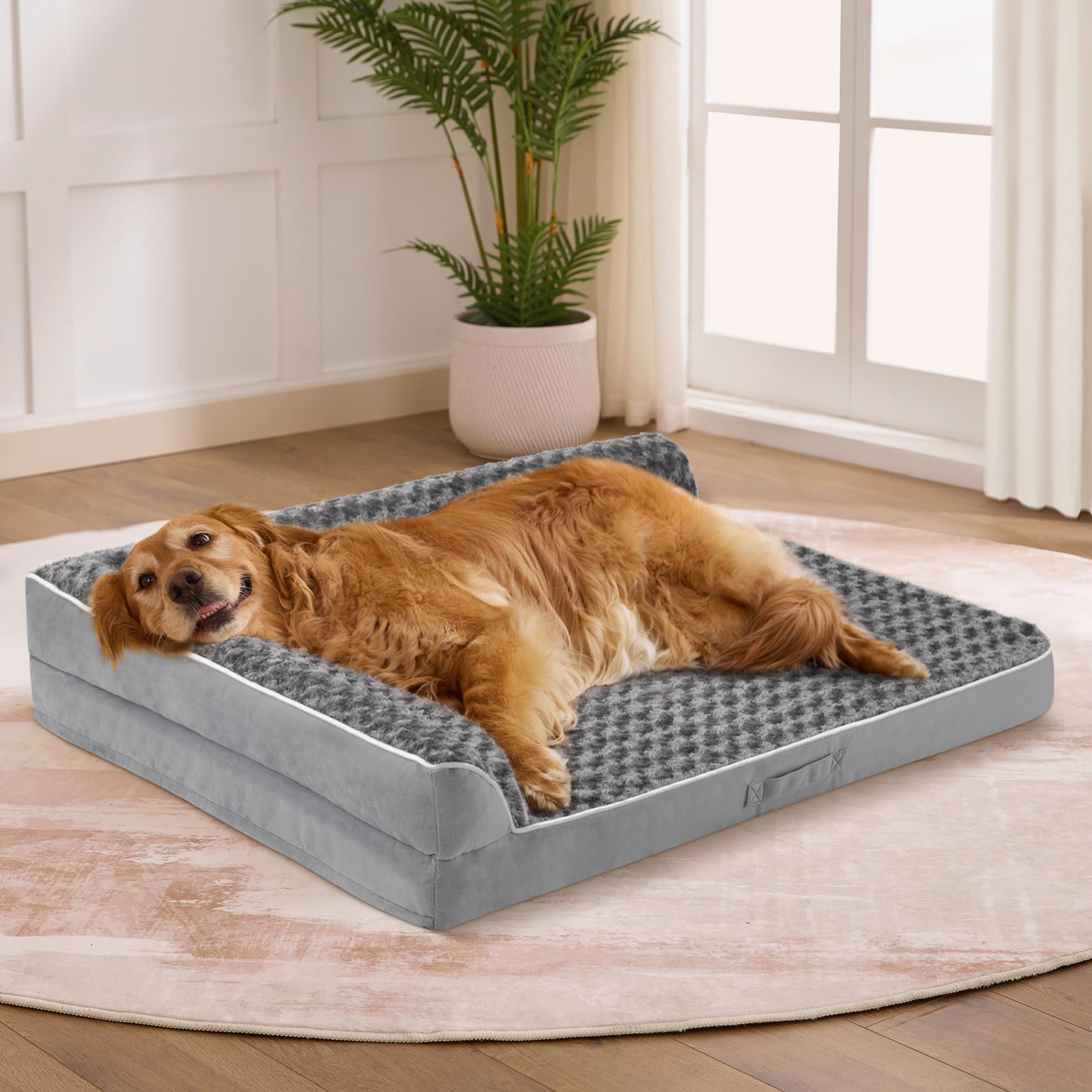 Lit orthopédique Aeroluxe pour chien grand soutien du corps.
