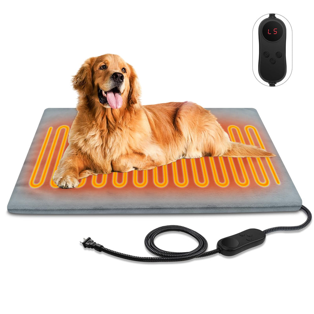 AFDUV tapis chauffant exterieur grand format pour chien et chat, pratique et durable.