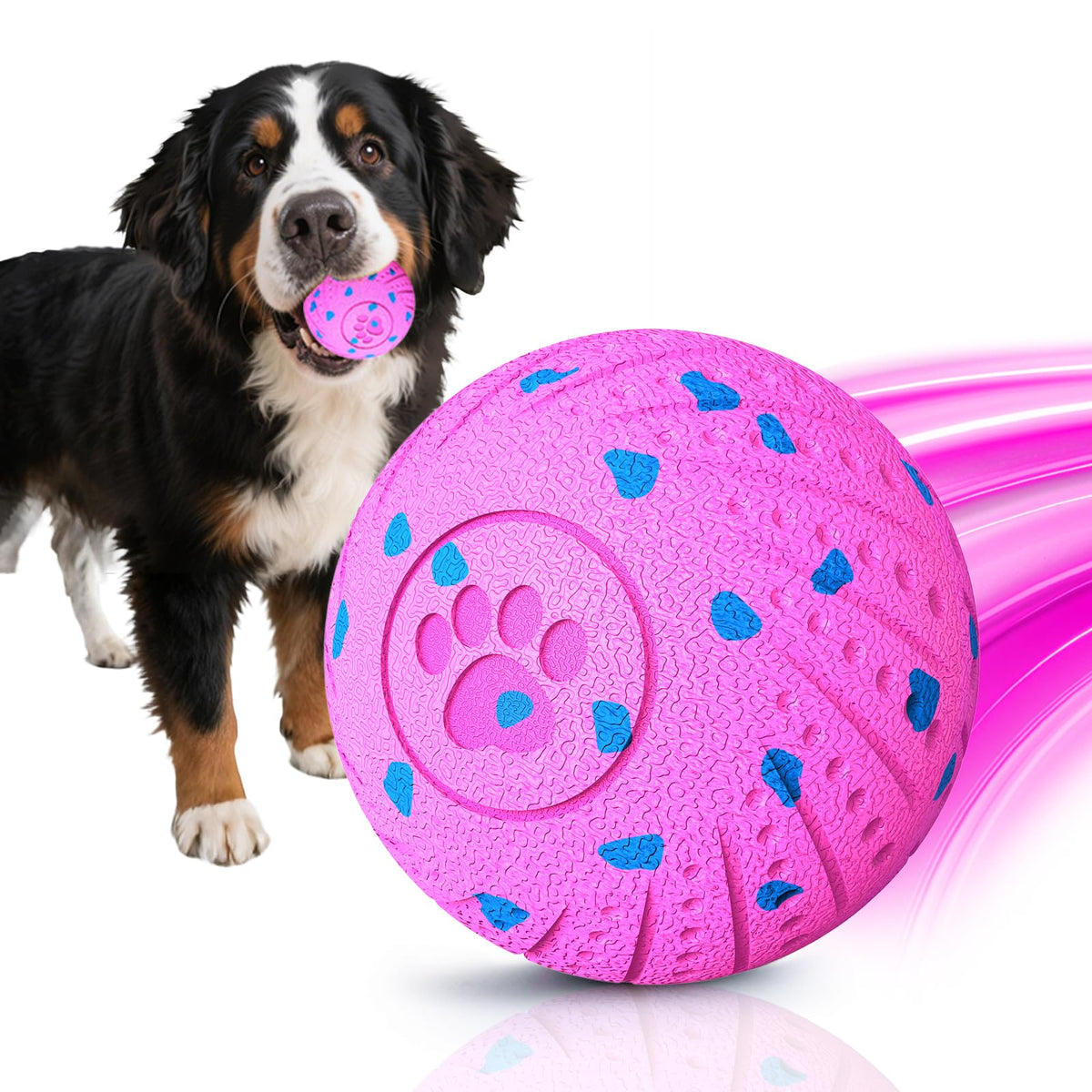 Affiuya Balle interactive pour chien, rebond autonome pour un jeu stimulant.