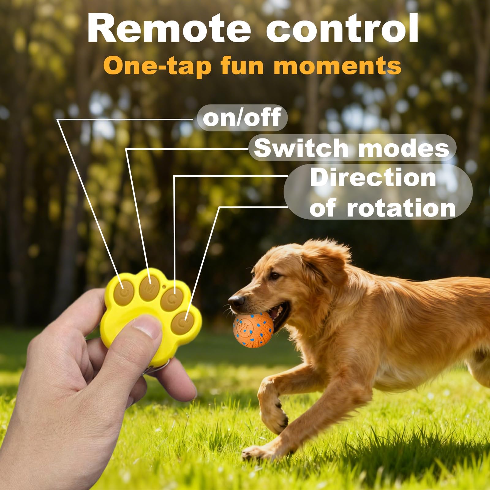 Affiuya balle-jouet chien vibration mode, expérience sensorielle
