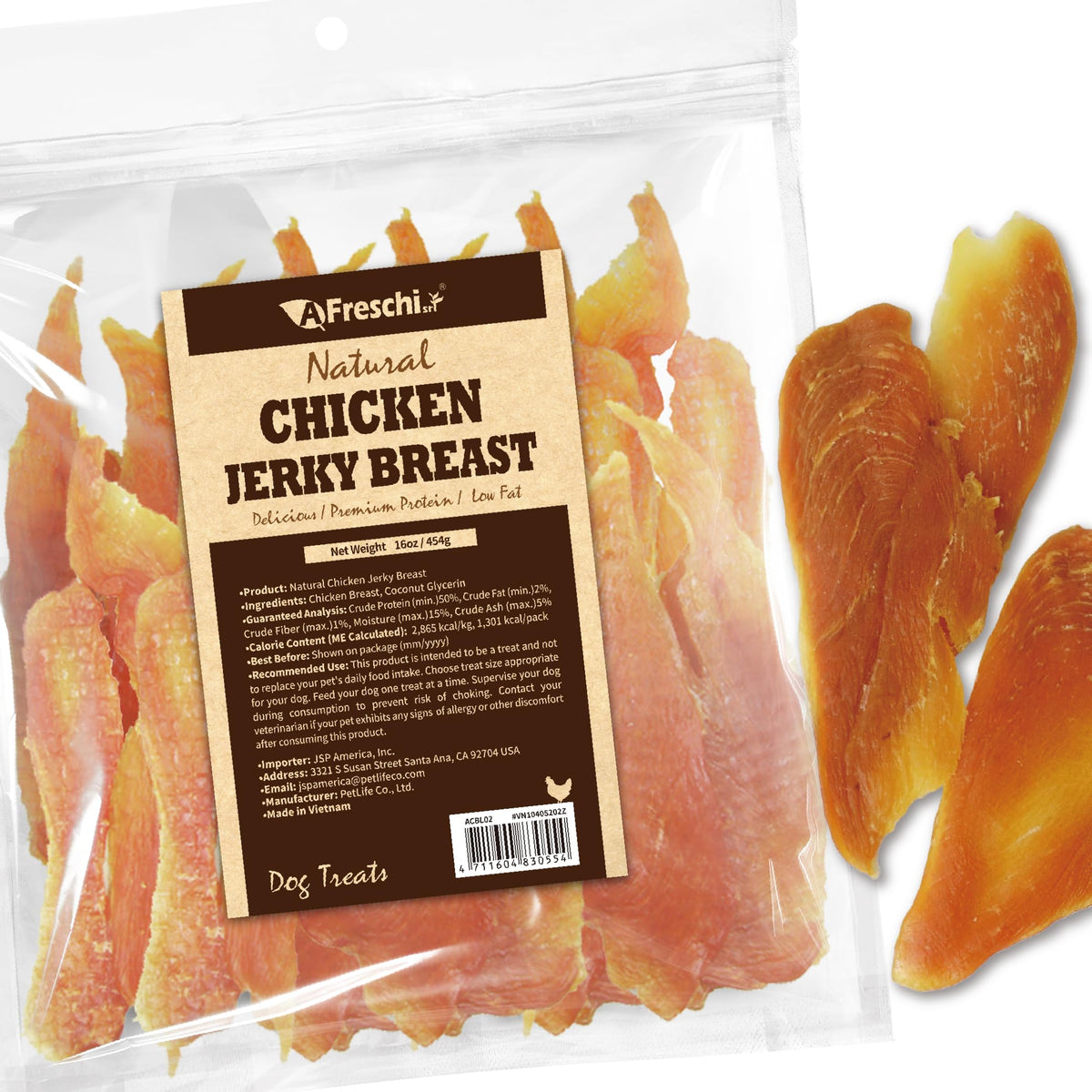 A Freschi srl bâtonnets-poulet-chien-emballage : récompense pratique et gourmande.
