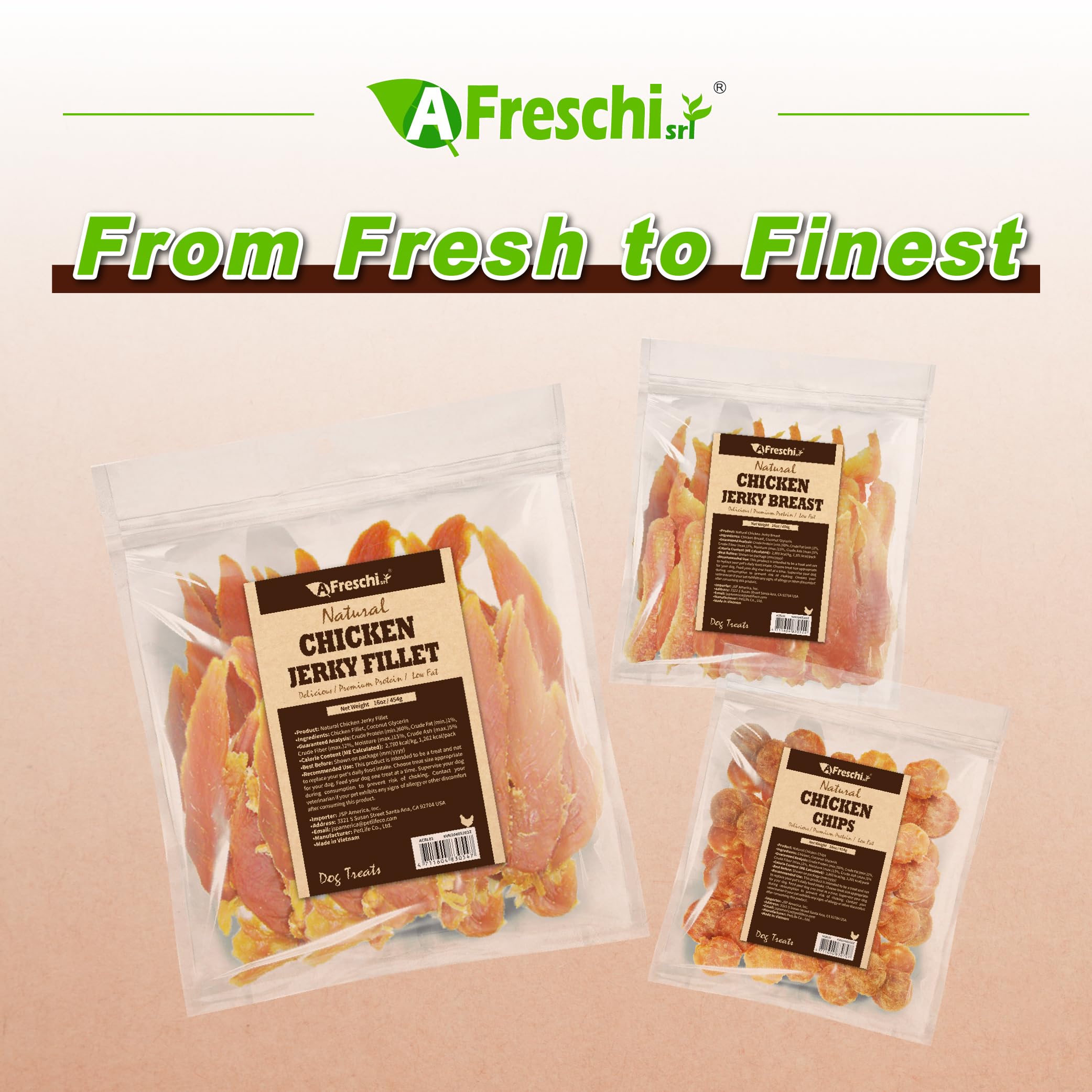 A Freschi srl bâtonnets-poulet-chien-proteine-elevee : soutien énergétique pour chiens actifs.
