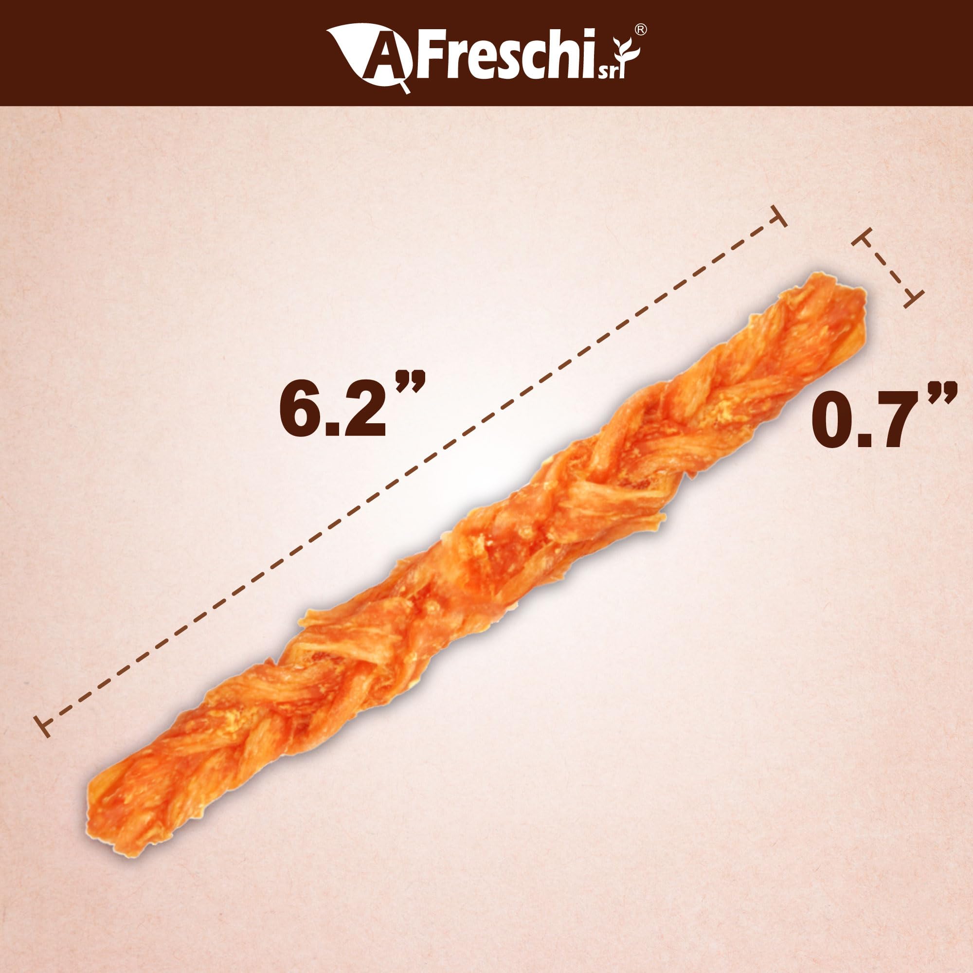 Texture longue et masticatoire des tendons A Freschi srl pour chiens.