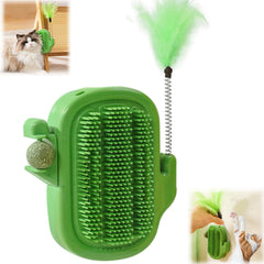 Agamino brosse soin chat mur cactus: entretien pelage rapide et réduction des poils.