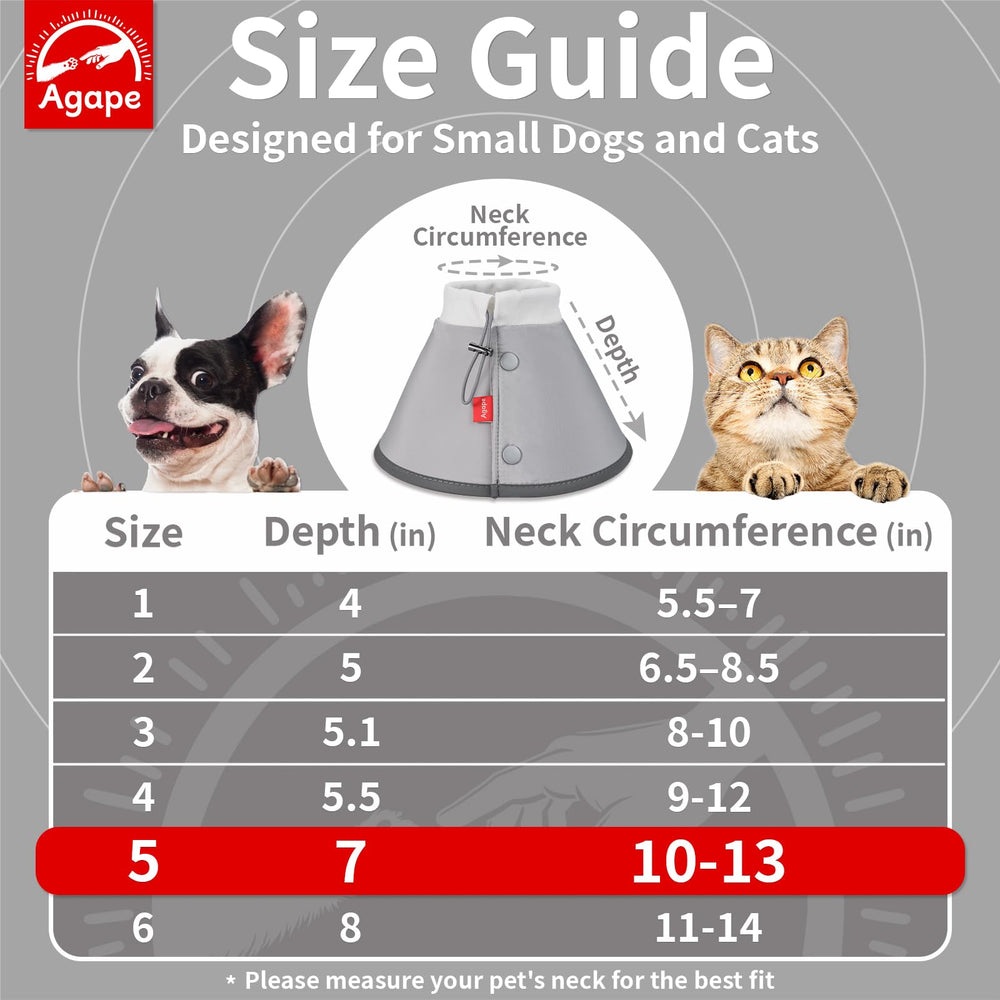 Agape Cone léger, sommeil sans encombre pour votre animal