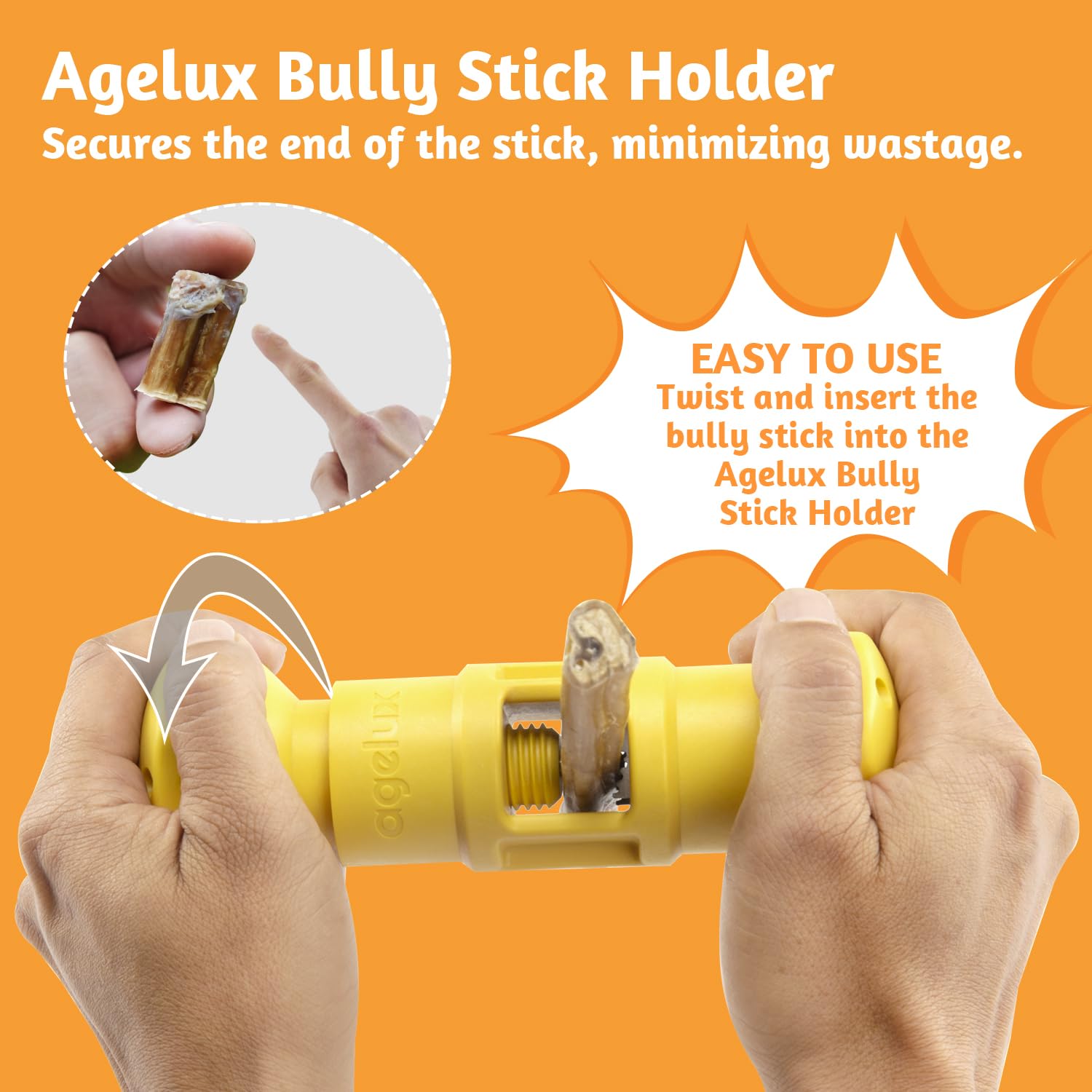 Agelux Porte-bâton Bully, compatible avec plusieurs friandises.