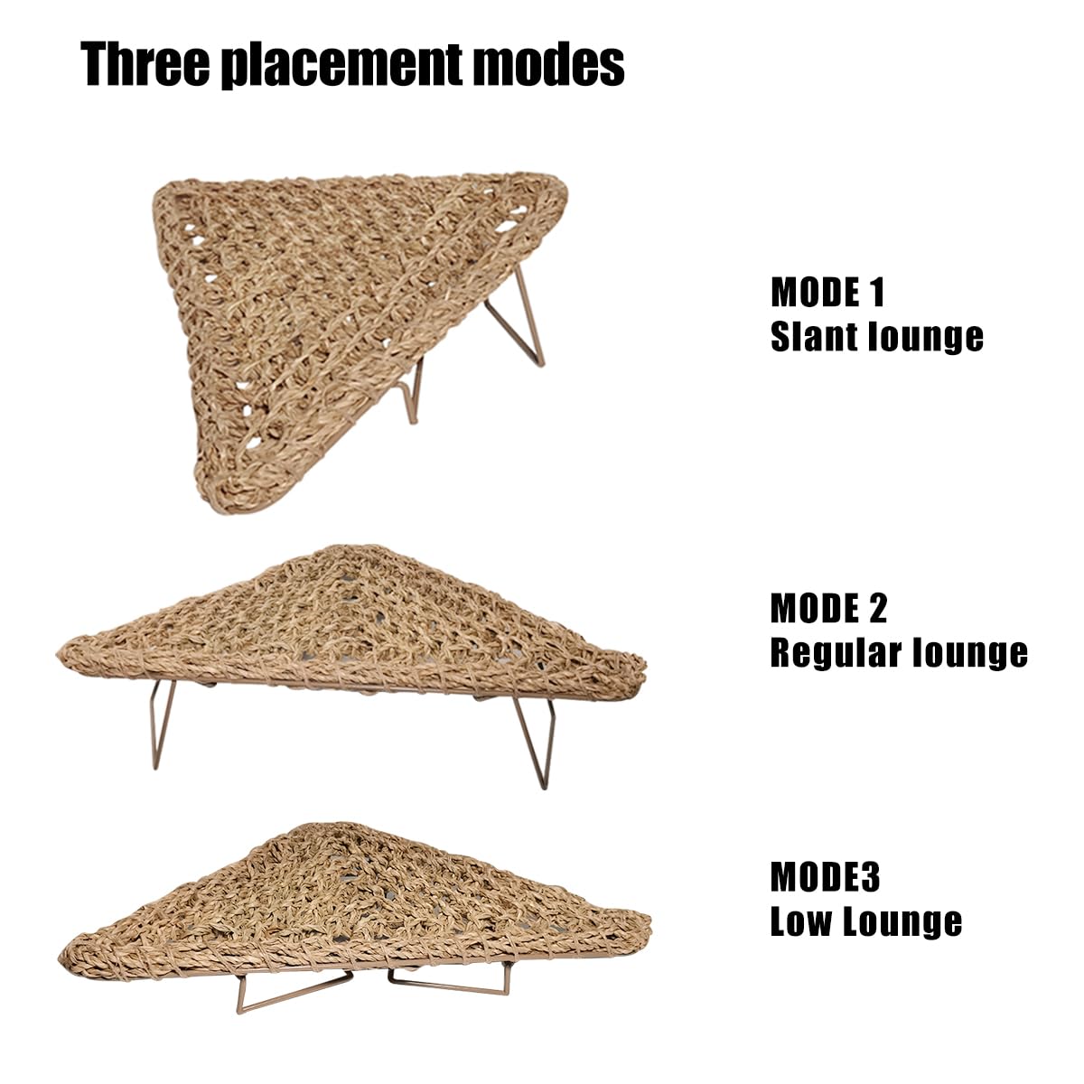 AGGQQA hamac herbe-marine-naturelle offre une ventilation optimale pour le reptile.