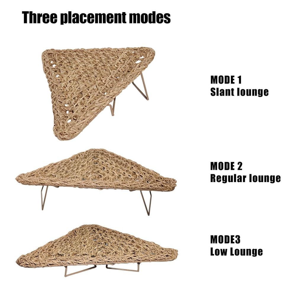 AGGQQA hamac herbe-marine-naturelle offre une ventilation optimale pour le reptile.