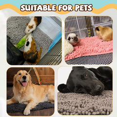 Tapis litière bleu Agolctry 40x30 cm, confort chaud pour petits animaux.