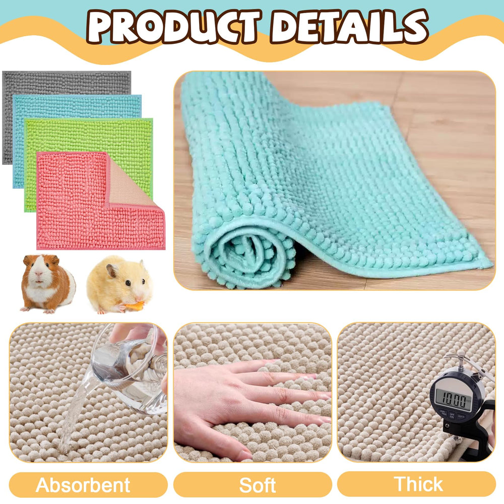 Tapis litière vert Agolctry 40x30 cm, facile à nettoyer et durable.