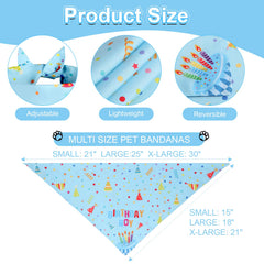 Bandana Agroon 15x21 pouces bleu, léger et polyvalent pour sorties et photos
