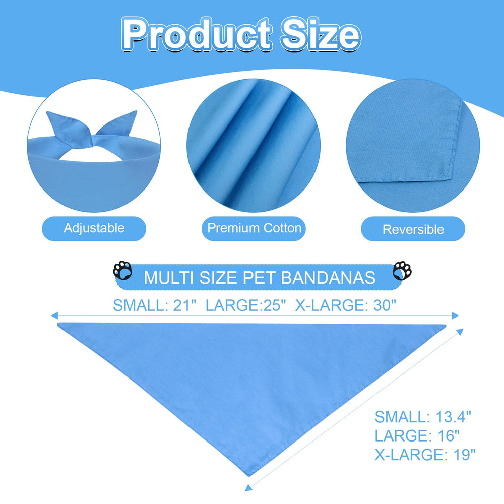 Bandana Agroon bleu grand, vue arrière, réversible et confortable.