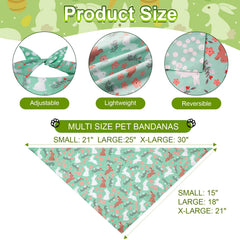 Bandana Agroon pour chien design recto-verso rayures – style polyvalent.