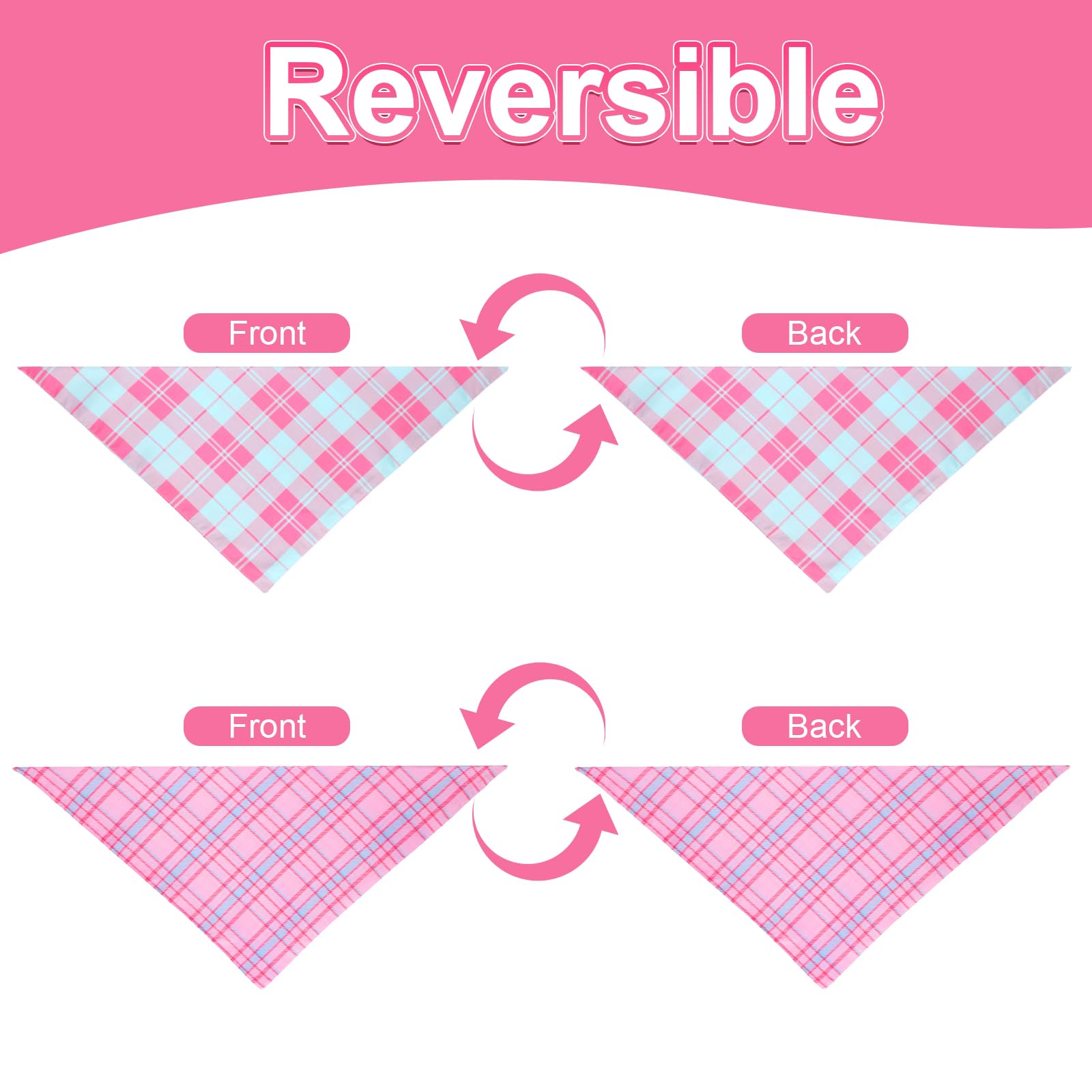 Bandana Agroon rose pour chiot, cadeau élégant pour occasions sociales.