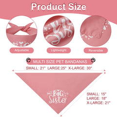 Bandana Agroon rose taille Petite, convient au cou jusqu’à 36 cm.