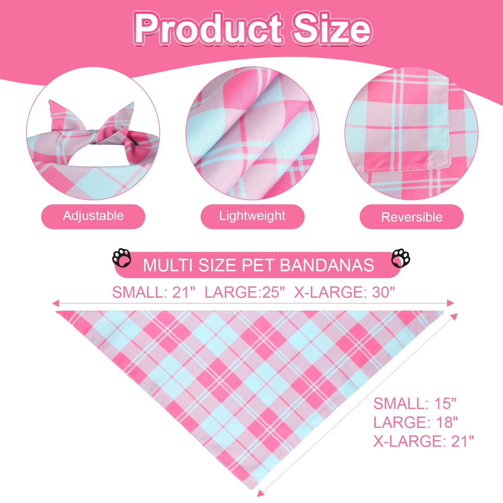 Bandana Agroon petite taille 15x21 cm, ajuste confortablement le cou.