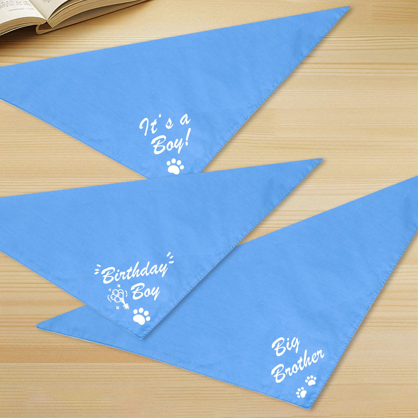 Détail couture sur bandana coton bleu Agroon, durable et doux pour la peau.