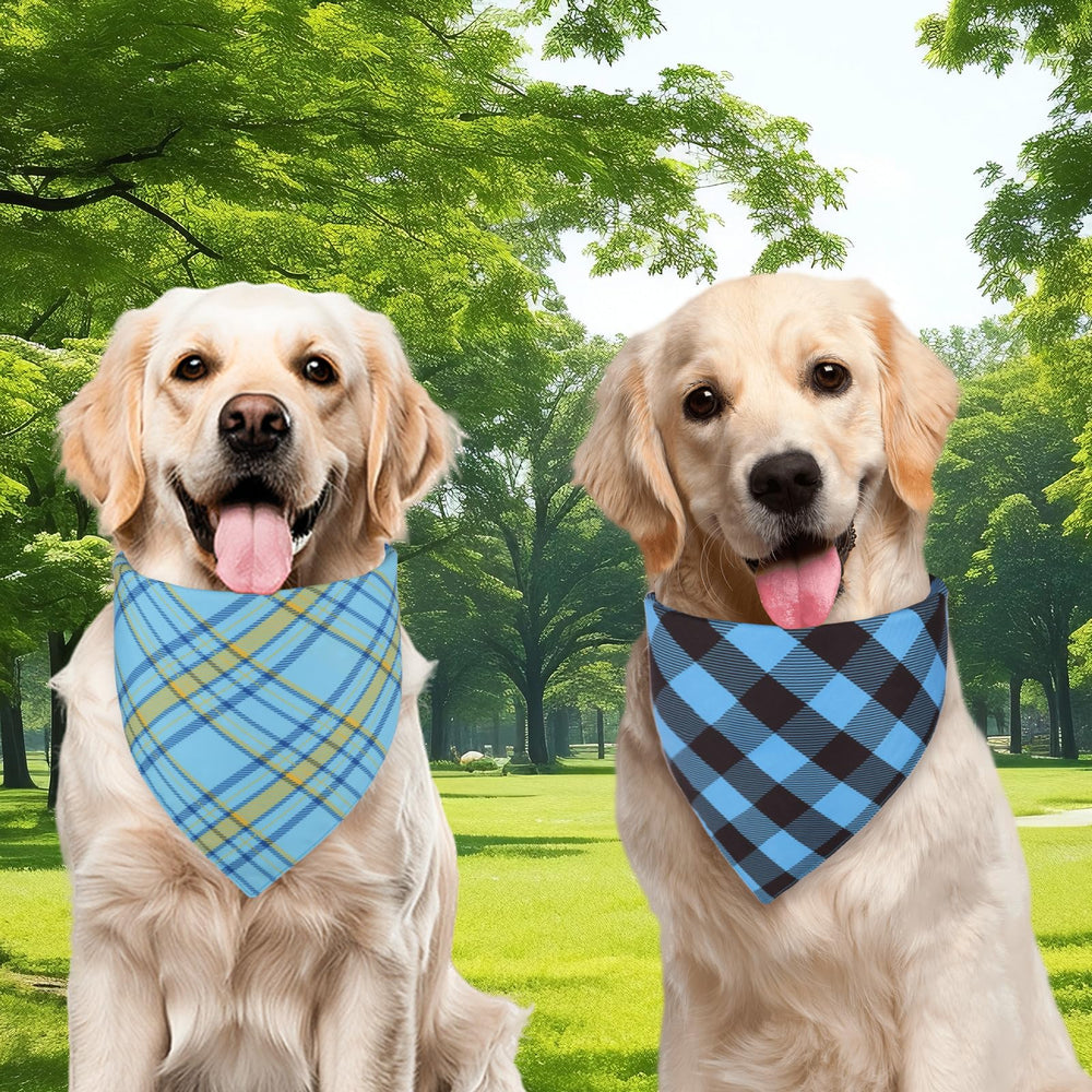 Agroon Bandanas chien bleu estival taille petit, ajustement confortable pour petits chiens
