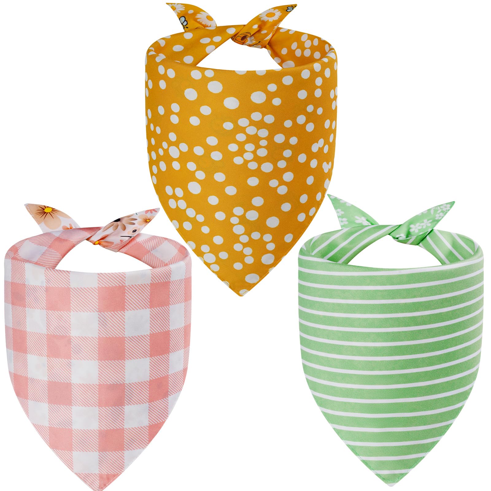 Bandana Agroon double face avec fleurs et motifs géométriques, pratique et tendance