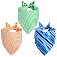 Bandanas réversibles Agroon avec motif carreaux orange pour un look ludique.