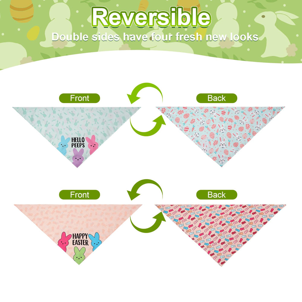 Bandana Agroon Paques taille 21x30, adapté pour grands chiens et chats.