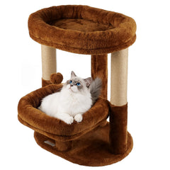 AGUPET Arbre-chat intérieur, nid donut haut, endroit cocooning pour dormir.