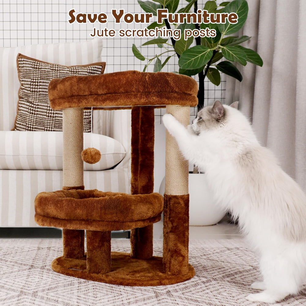 AGUPET Arbre-chat intérieur tissu pelucheux doux pour moments de détente.
