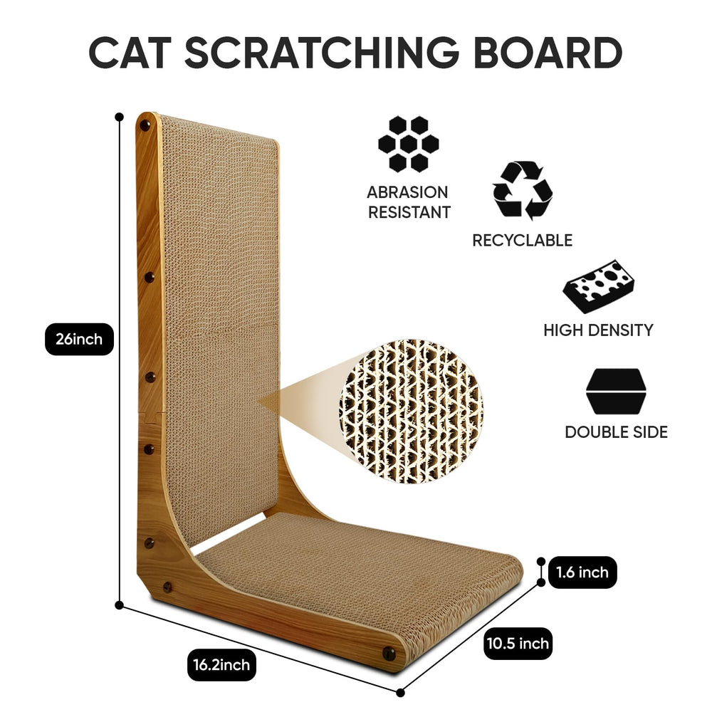 AGYM grattoir pour chat avec boîte intégrée, pratique pour ranger les accessoires.
