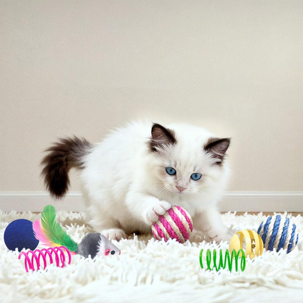 AGYM balles en sisal pour chat, textures à mordiller.