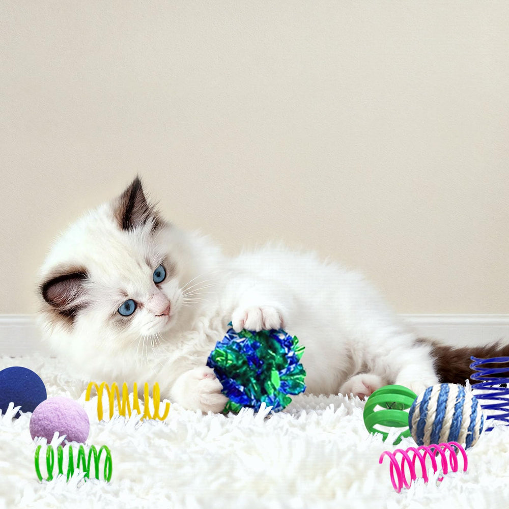 AGYM souris colorées pour chat, stimulation visuelle et jeu.