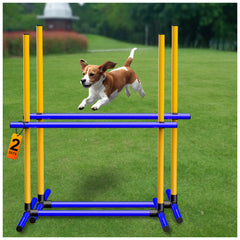 AHAILUOO barres reglables-hauteur pour chien, ajustement rapide selon la taille.