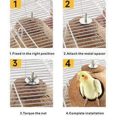 AHBLQD ouverture 2,4 pouces idéale pour petits oiseaux