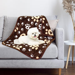 AHOOCUSTOM Couverture chien flanelle double-face 310GSM — chaleur durable.