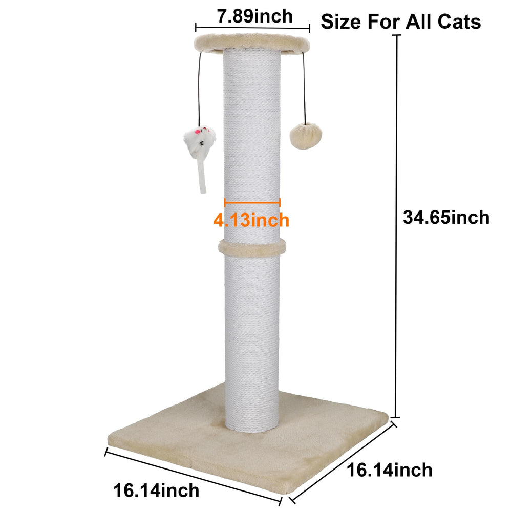 Ahomdoo colonne sisal épais offre un grattage efficace et durable.