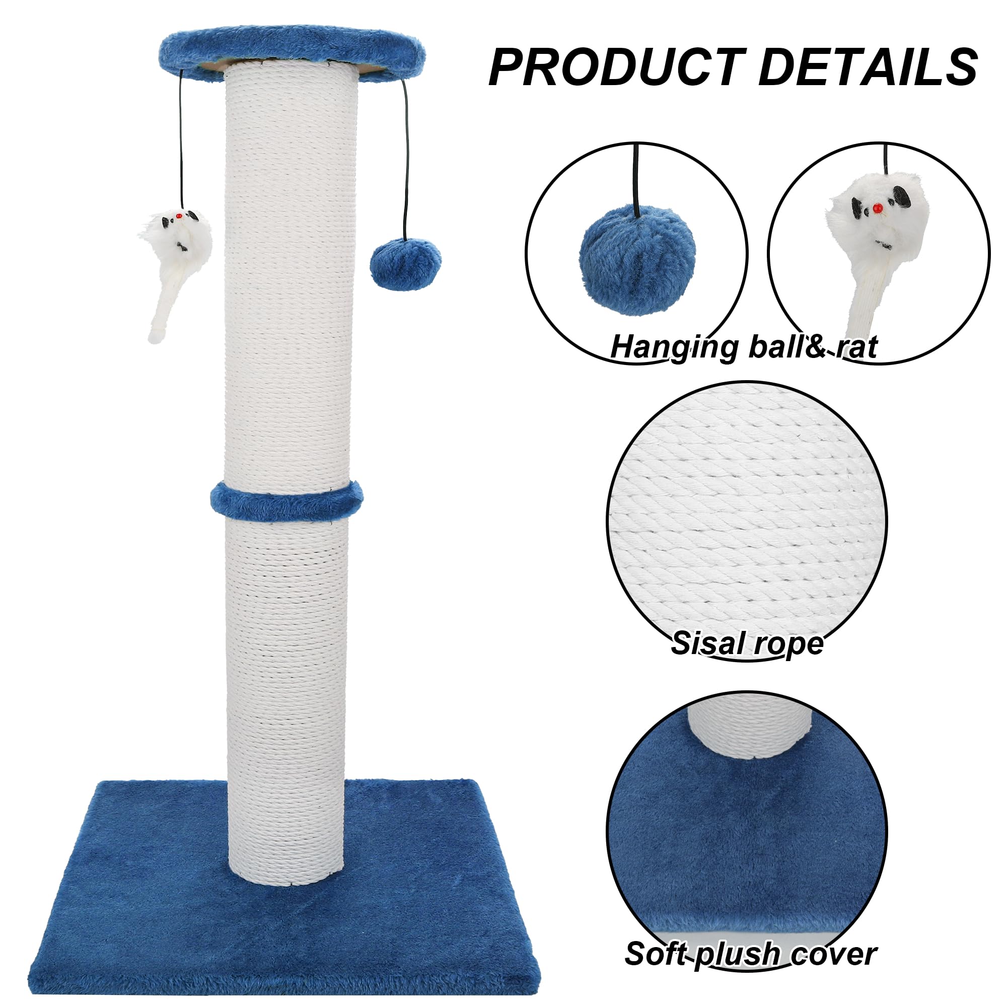 Ahomdoo Grattoir avec surfaces multiples pour varier les griffades.