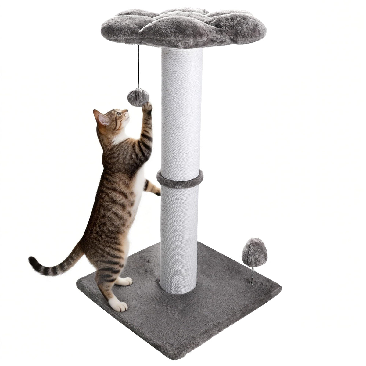 Ahomdoo post-chat-hauteur-30-pouces : poste idéal pour étirer les muscles et faire les griffes.