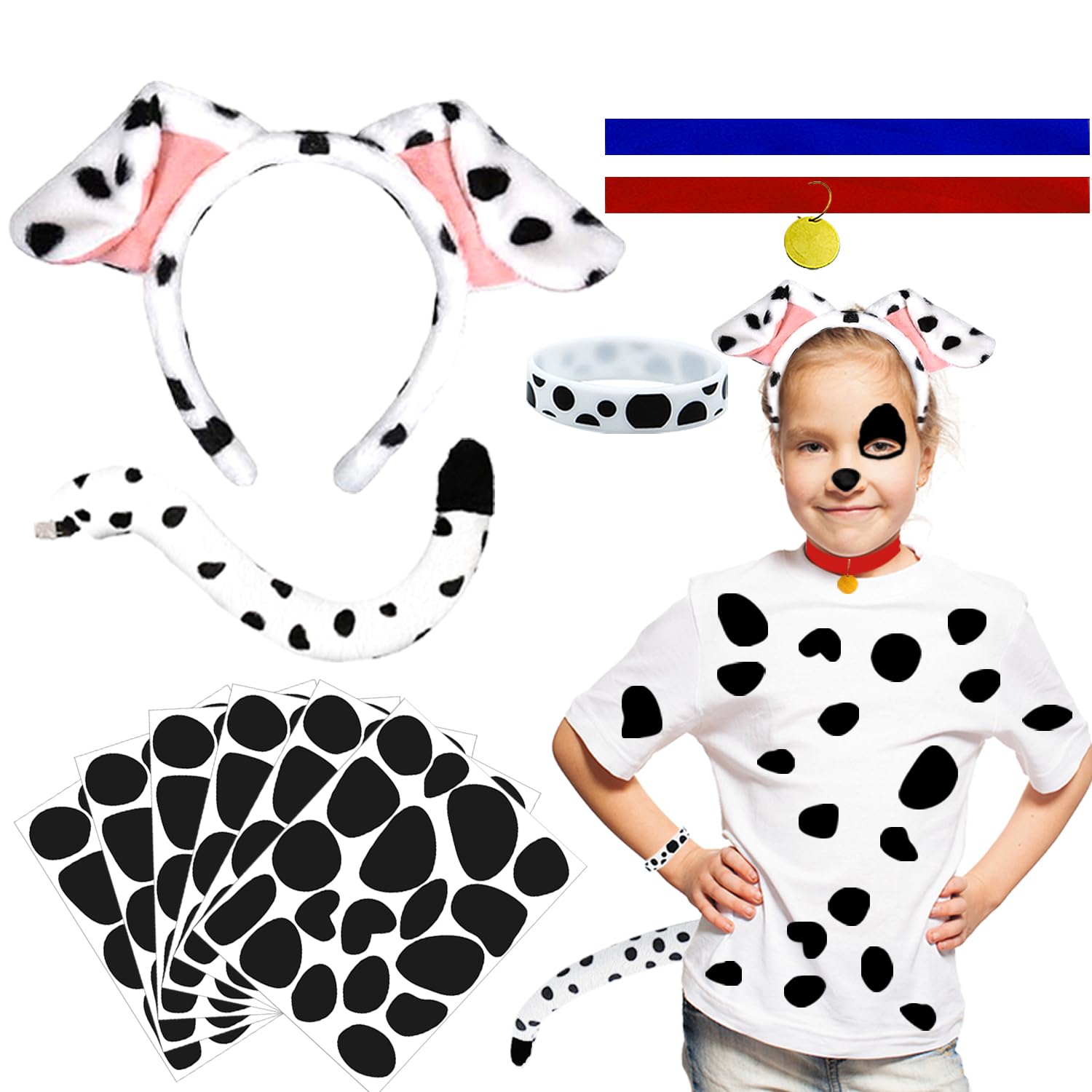 Ahuimeius dalmatien set – collier assorti pour finaliser votre costume