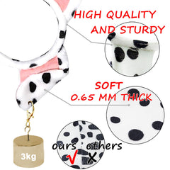 Ahuimeius dalmatien set – taches noires feutrine pour un look réaliste