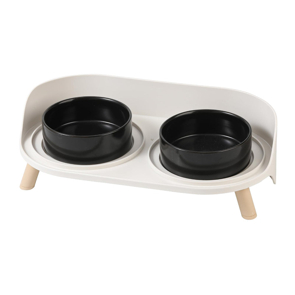 Bol AHX pour chat sur support élevé en céramique, repas confortables.