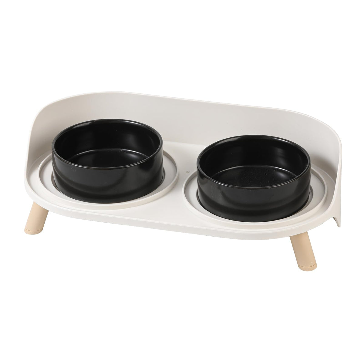 Bol AHX pour chat sur support élevé en céramique, repas confortables.
