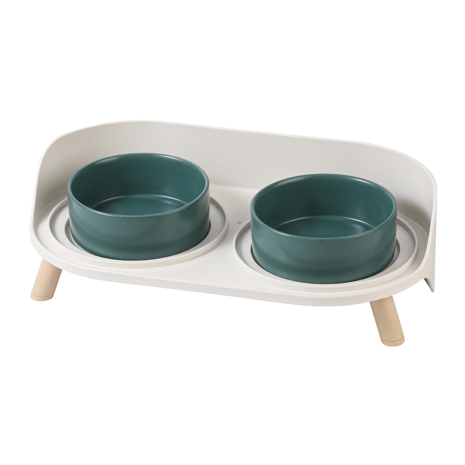 Bol AHX pour chat en céramique élevé, favorise une posture plus naturelle lors du repas.