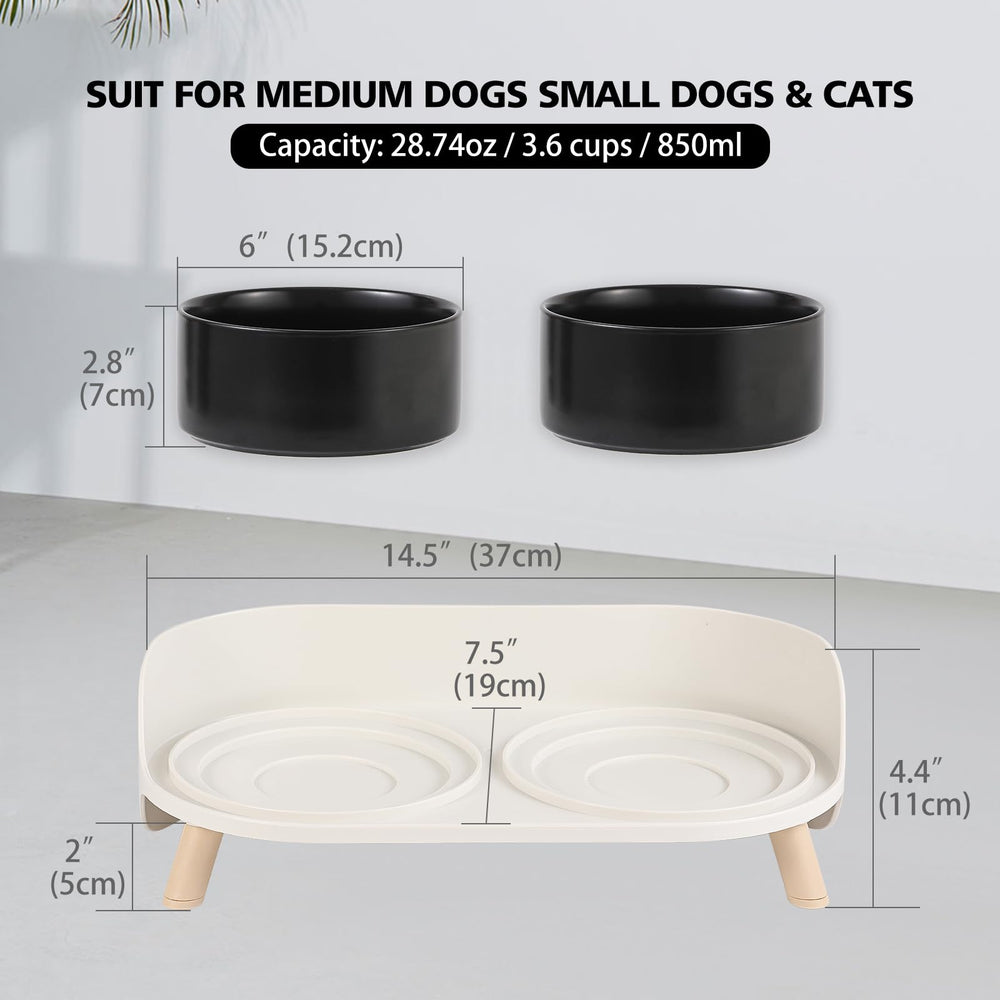 AHX-gamelles-ceramique-850ml-nourriture-eau pratique pour chien au quotidien.