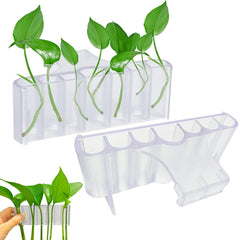 Aidmi porte-plante aquarium 7-trous, fixation stable et transparente