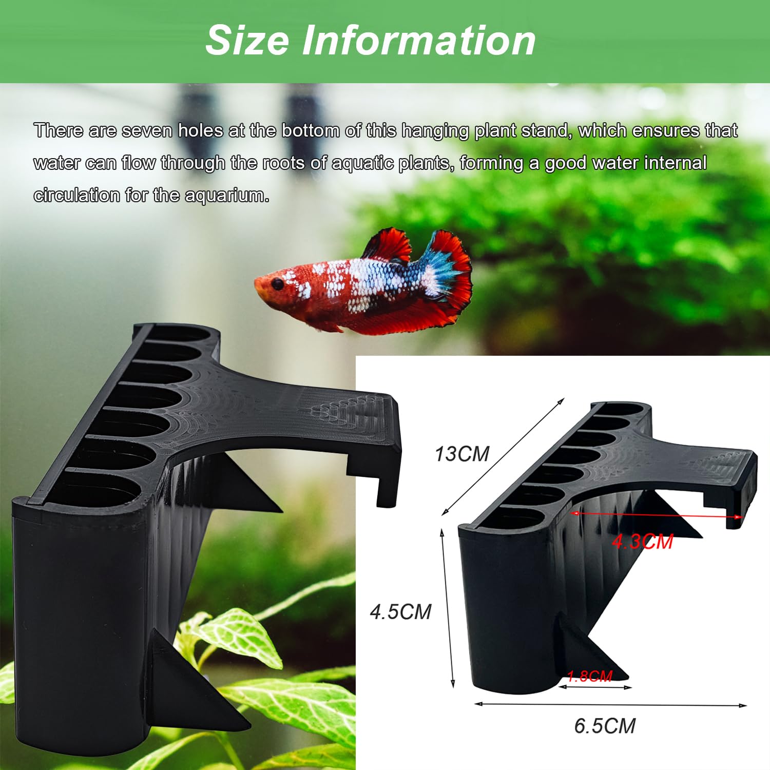 Aidmi accroche supérieure porte-plante, installation rapide et sécurisée.