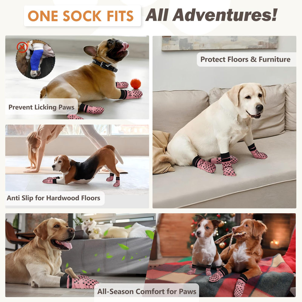 AIEDOULER chaussettes chien, stabilité pour seniors.